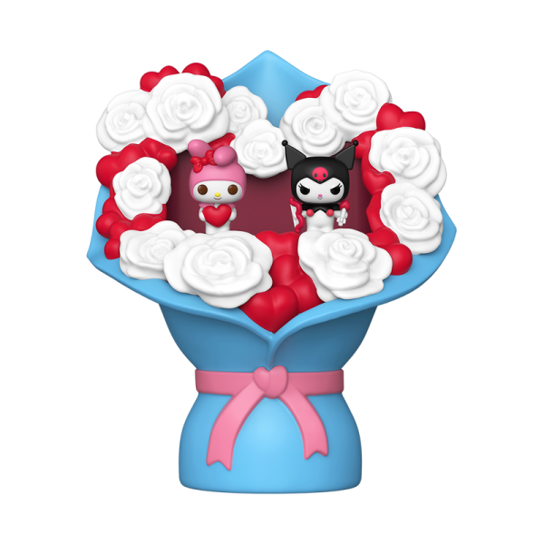 Sanrio Bitty POP! Bouquet Vinyl Figuren My Melody & Kuromi (Valentine) 4 cm