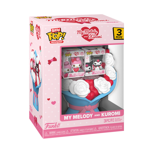 Sanrio Bitty POP! Bouquet Vinyl Figuren My Melody & Kuromi (Valentine) 4 cm