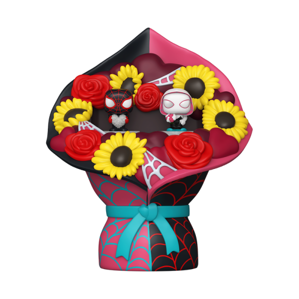 Marvel Bitty POP! Bouquet Vinyl Figuren Miles Morales & Ghost Spider (Valentine) 4 cm