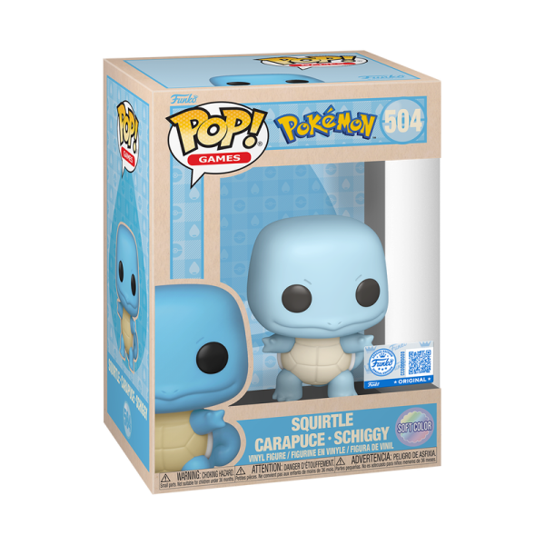 FUNKO POP! Vinyl Figur Games Pokemon Squirtle Schiggy Soft Color 504
