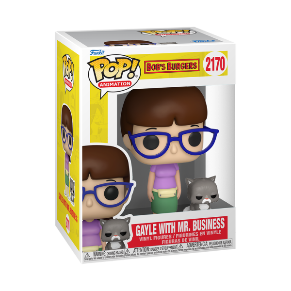 FUNKO POP! Vinyl Figur Animation Bobs Burgers Gayle with Mr Business 2170