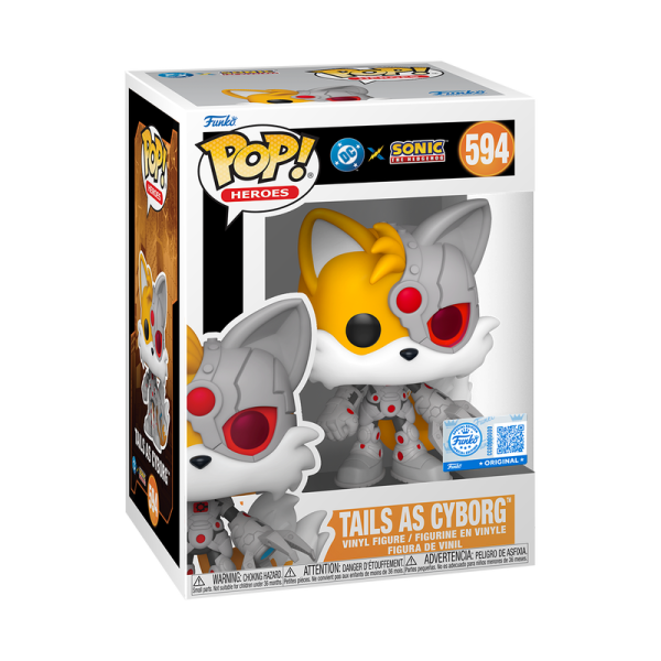 FUNKO POP! Vinyl Figur DC Comics and Sonic the Hedgehog Tails as Cyborg 594 Special