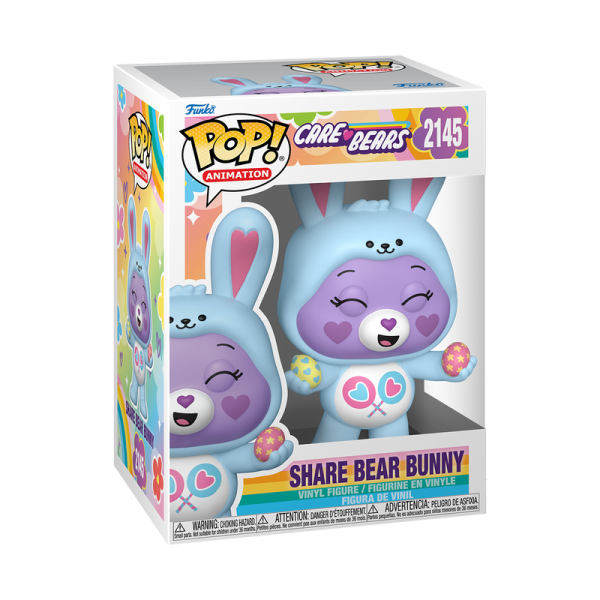 FUNKO POP! Vinyl Figur Animation Care Bears Die Glücksbärchis  Share Bear Bunny 2145