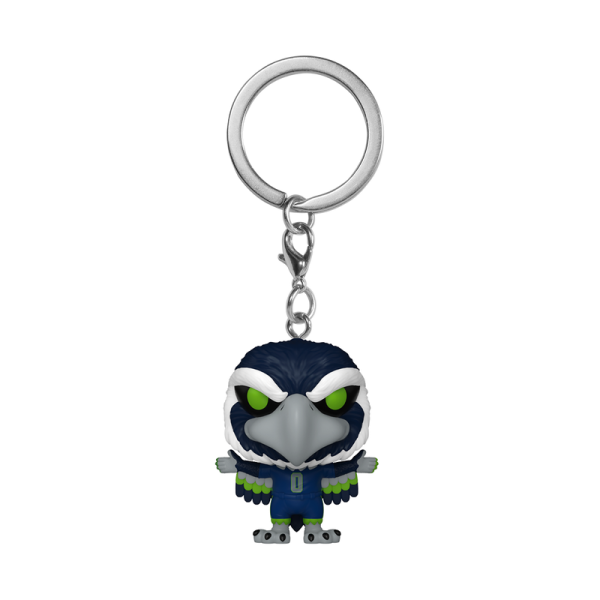 FUNKO POP!  Vinyl Schlüsselanhänger  Seattle Seahawks Seahawks-Blitz Display 4cm