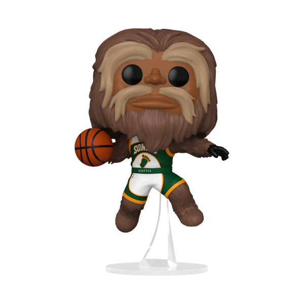 FUNKO POP! Vinyl Figur Sports Basketball NBA Seattle Super Sonics Mascots Squatch 13