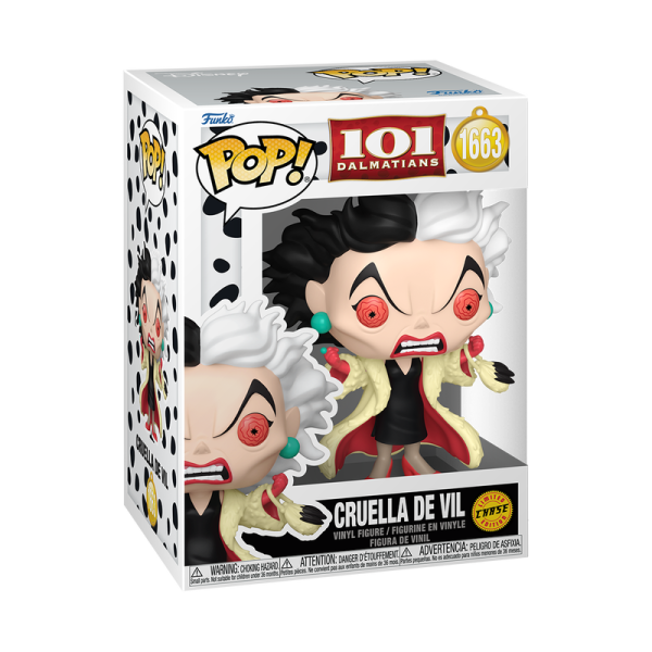 FUNKO POP! Vinyl Figur Disney 101 Dalmatiner Cruella de Vil 1663 Chance of Chase