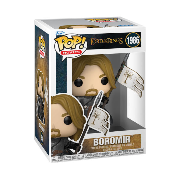 FUNKO POP! Vinyl Figur Movie The Lord of the Rings Boromir with Gondor Flag 1986