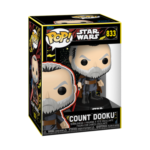 FUNKO POP! Vinyl Figur Star Wars  Blacklight Count Dooku Retro 833