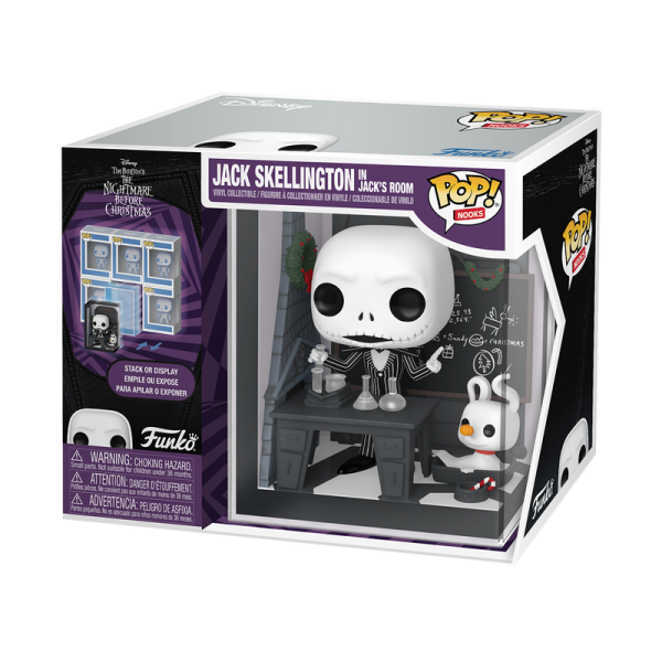 FUNKO POP! Vinyl Figur Nooks The Nightmare before Christmas Jack Skellington in Jacks Room