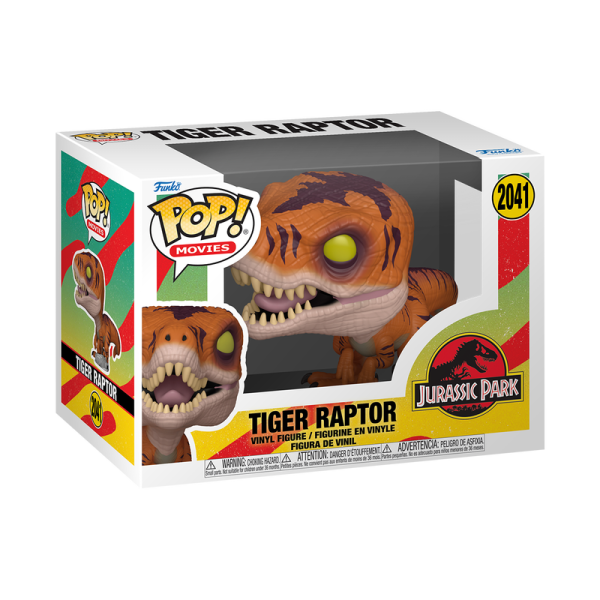FUNKO POP! Vinyl Figur Movie Jurassic Park Tiger Raptor 2041