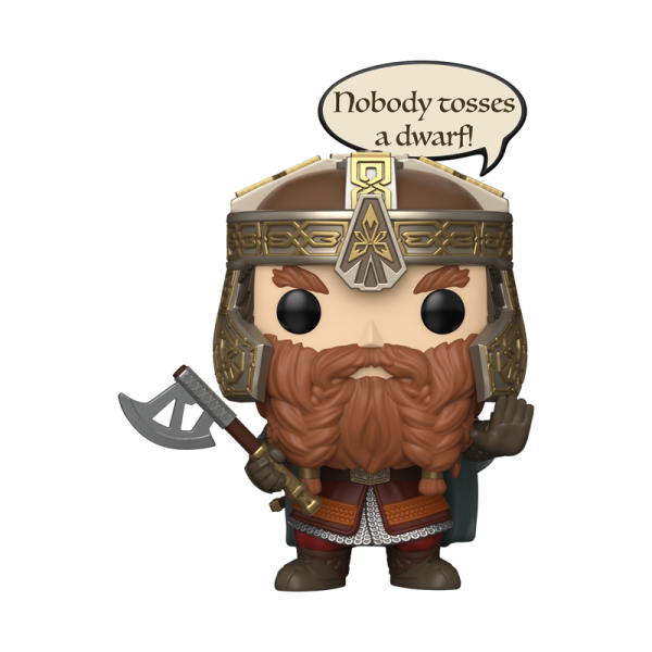 FUNKO POP! Vinyl Figur Movie The Lord of the Rings Gimli nobody tosses a dwarf 2028