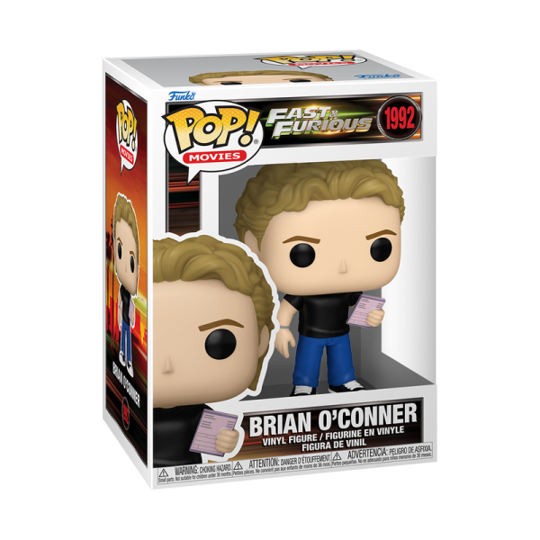 FUNKO POP! Vinyl Figur Movie Fast and Furious Brian O Conner 1992