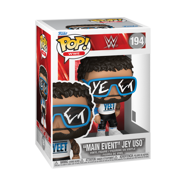 FUNKO POP! Vinyl Figur Sports Wrestling WWE Main Event Jey Uso 194
