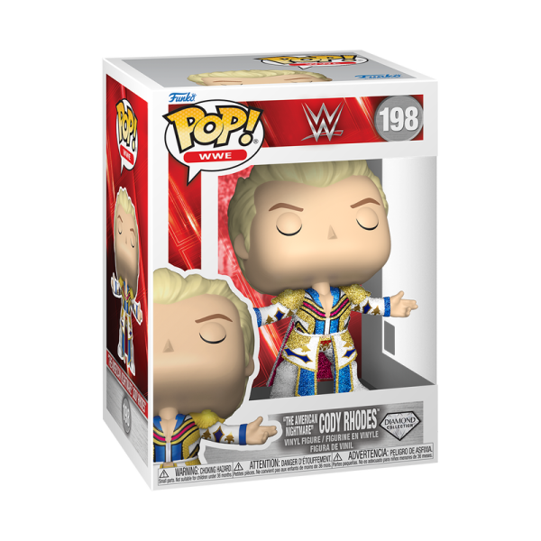 FUNKO POP! Vinyl Figur Sports Wrestling WWE The American Nightmare Cody Rhodes 198 Diamond