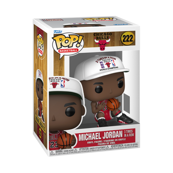 FUNKO POP! Vinyl Figur Sports Basketball Chicago Bulls Michael Jordan 3 times in a Row 222