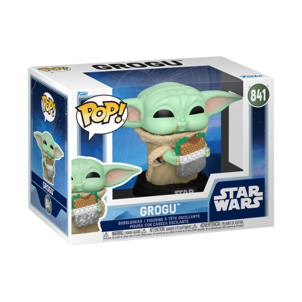 FUNKO POP! Vinyl Figur Star Wars The Mandalorian and Grogu Grogu with Sandwich 841