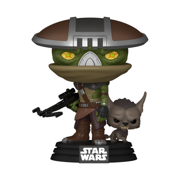 FUNKO POP! Vinyl Figur Star Wars The Mandalorian and Grogu Embo und Keibu 842