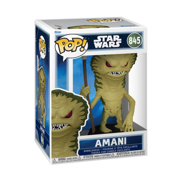 FUNKO POP! Vinyl Figur Star Wars The Mandalorian and Grogu Amani 845