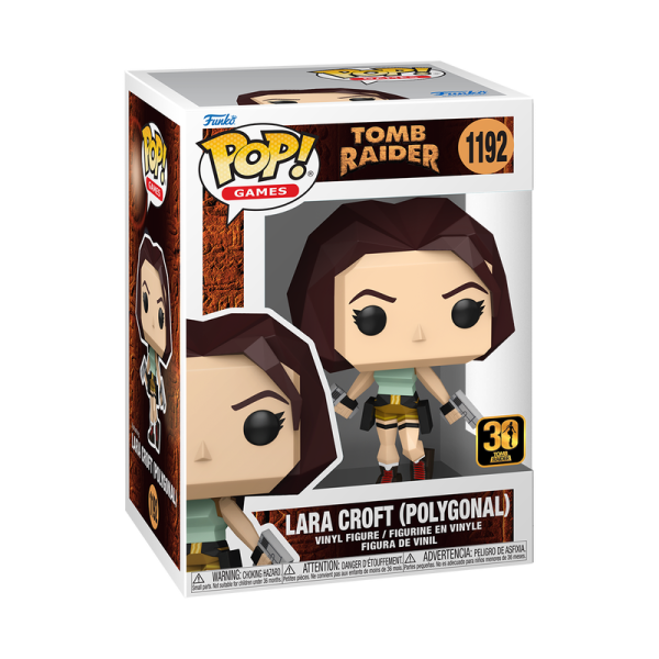 FUNKO POP! Vinyl Figur Movie Tomb Raider Lara Croft Polygon
