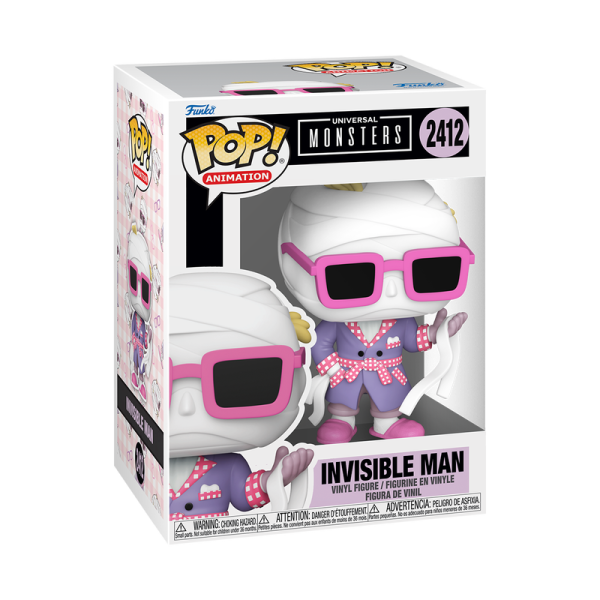 FUNKO POP! Vinyl Figur Movie Universal Monsters Invisible Man Anime 2412 Chance of Chase