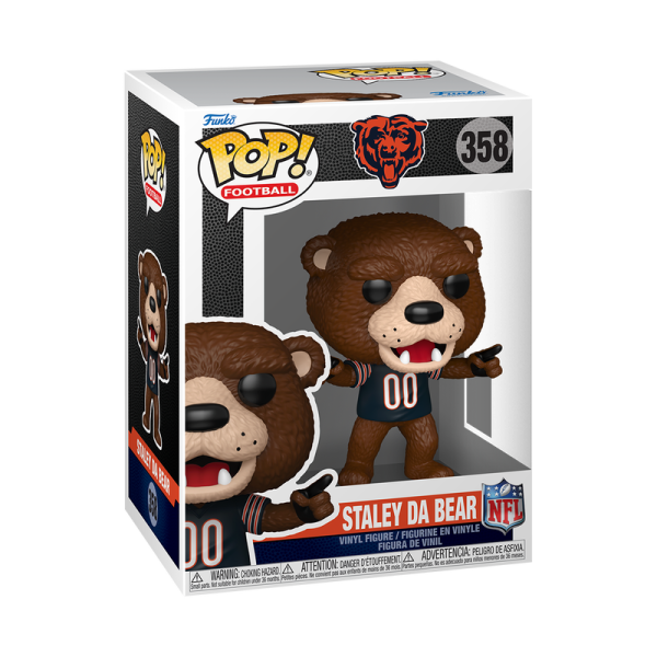 FUNKO POP! Vinyl Figur Sport Football NFL Mascots Chicago Bears Staley 358