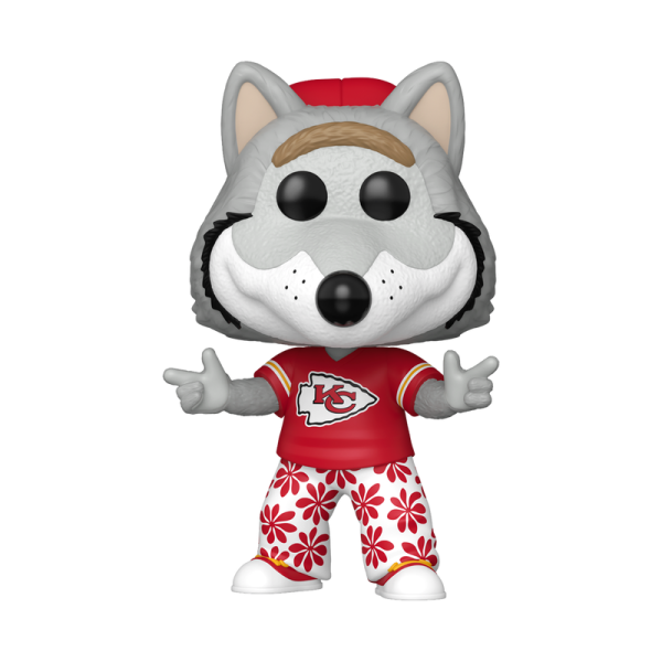 FUNKO POP! Vinyl Figur Sport Football NFL Mascots Kansas CIty Chiefs KC Wolf 360