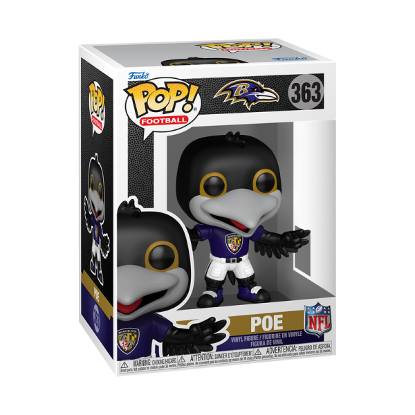 FUNKO POP! Vinyl Figur Sport Football NFL Mascots Baltimore Ravens Poe 363