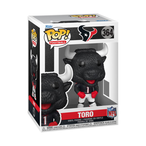 FUNKO POP! Vinyl Figur Sport Football NFL Mascots Houston Texans Toro 364