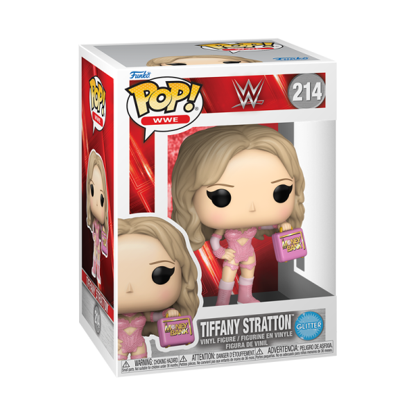 FUNKO POP! Vinyl Figur Sports Wrestling WWE Tiffany Stratton Glitter 214