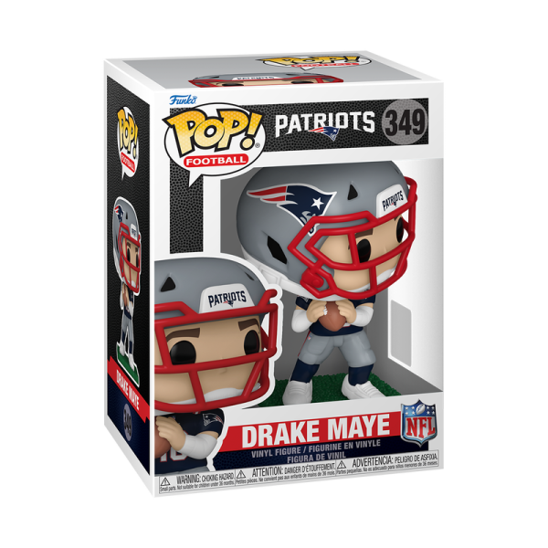 FUNKO POP! Vinyl Figur Sport Football NFL New England Patriots Drake Maye 349