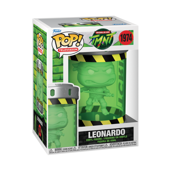 FUNKO POP! Vinyl Figur Television Teenage Mutant Ninja Turtles TMNT Leonardo Ooze Canister 1974