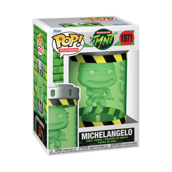 FUNKO POP! Vinyl Figur Television Teenage Mutant Ninja Turtles TMNT Michelangelo Ooze Canister 1971