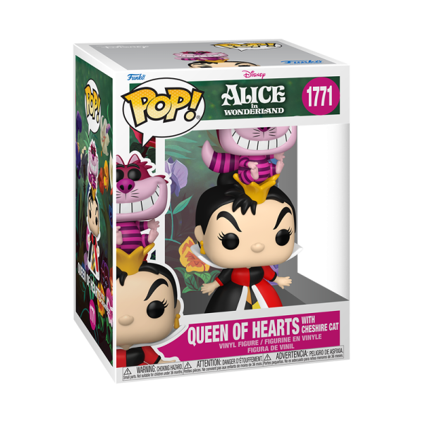 FUNKO POP! Vinyl Figur Premium Disney Alice in Wonderland Alice in Wunderland Queen of Hearts with Ceshire Cat 1771
