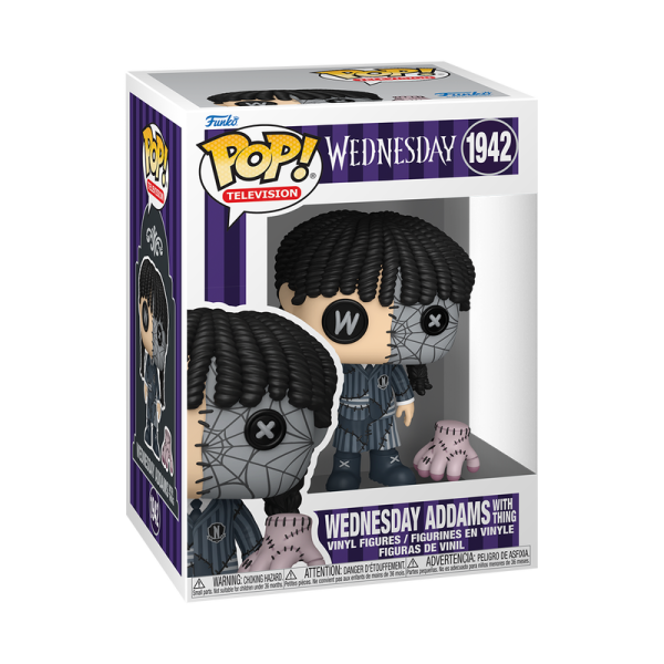 FUNKO POP! Vinyl Figur Television Patchwork Wednesday Addams with Thing 1942