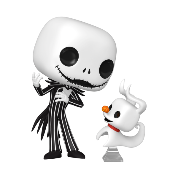 FUNKO POP! Vinyl Figur Disney Tim Burton Nightmare before Christmas Jack Skellington with Zero 1808