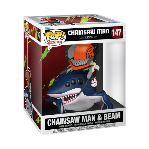 FUNKO POP! Vinyl Figur Animation Chainsaw Man The Movie Reze Arc Chainsaw Man und Beam 147 Rides