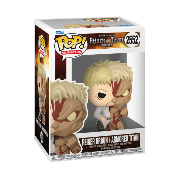 FUNKO POP! Vinyl Figur Animation Attack on Titan Split  Reiner Braun Armored Titan 2552