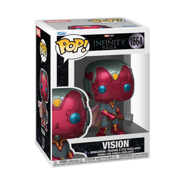 FUNKO POP! Vinyl Figur MARVEL Infinity Saga Vision with Mjolnir 1664