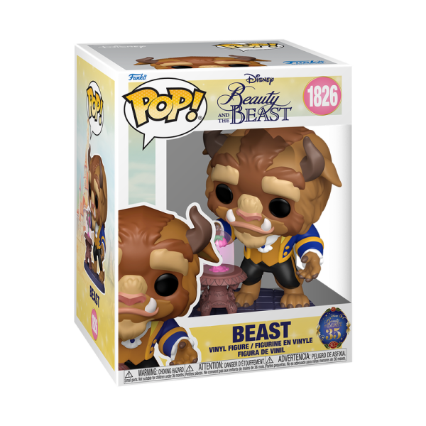 FUNKO POP! Vinyl Figur Disney Beauty and the Beast Die Schöne und das Biest Beast with Enchanted Rose 1826 15cm