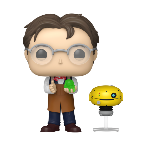 FUNKO POP! Vinyl Figur Disney Flubber Proffesor Brainard with Weebo 1833 Chance of Chase