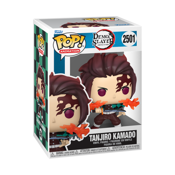 FUNKO POP! Vinyl Figur Animation Demon Slayer Tanjiro Kamado Fire Breathing 2501