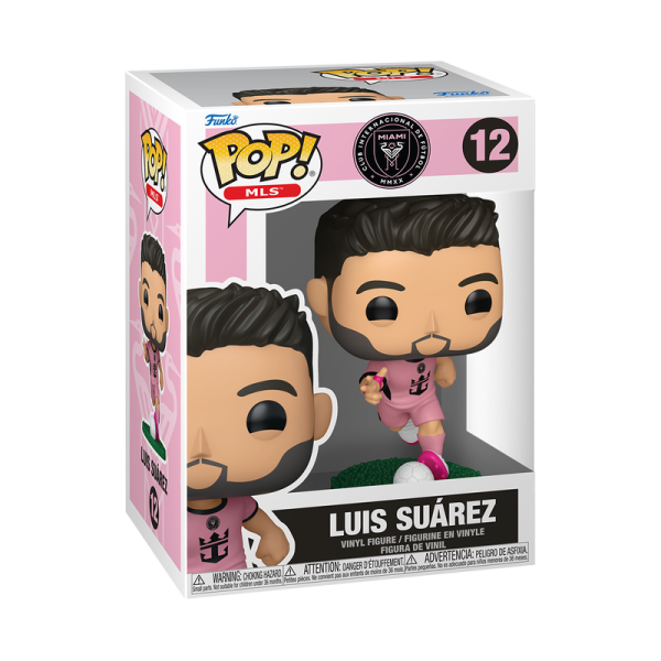 FUNKO POP! Vinyl Figur Sports Fußball EFL MLS Inter Miami Luis Suarez Pink 12