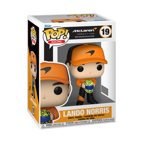 FUNKO POP! Vinyl Figur Racing Formular 1 Formel 1 McLaren Lando Norris 19
