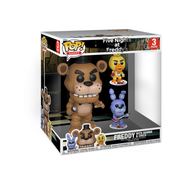 FUNKO POP! Vinyl Figur Games Five Nights at Freddy Freddy 28cm with Bonnie und Chica 3er Pack