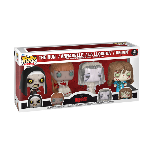 FUNKO POP! Vinyl Figur Movie Warner Brothers The Nun Annabelle La LLorona Regan 4er Pack
