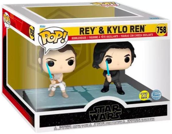 FUNKO POP! Moment Vinyl Figur Star Wars Rey und Kylo Ren 758 Special