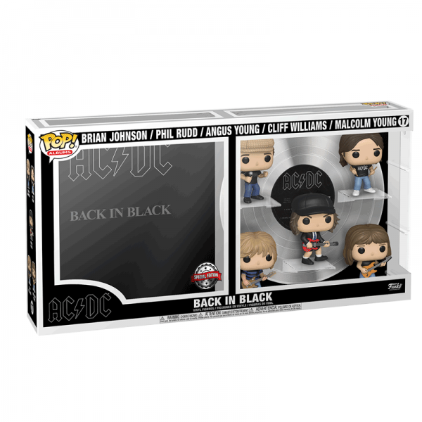 FUNKO POP! - Music - ACDC Back in Black Brian Johnson Phil Rudd Angus Young Cliff Williams Malcom Young #17 Special Edition
