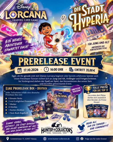Disney Lorcana – Die Stadt Hyperia – Prerelease Event Ticket 17.10.2026