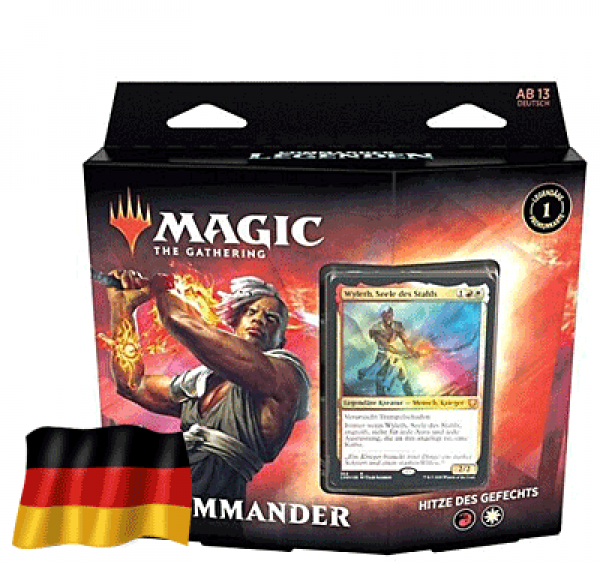 Magic the Gathering Commander Legenden Deck Hitze Des Gefechts - 1 Deck - DE