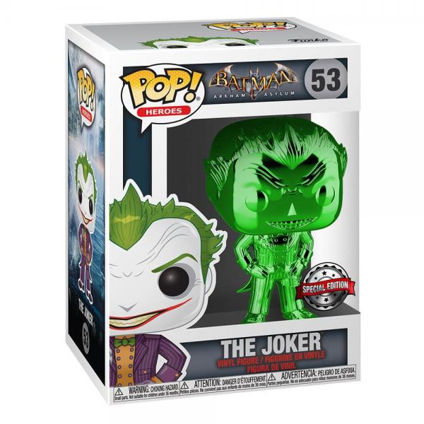 FUNKO POP! - DC - Batman Arkham Asylum The Joker Green Chrome  #53